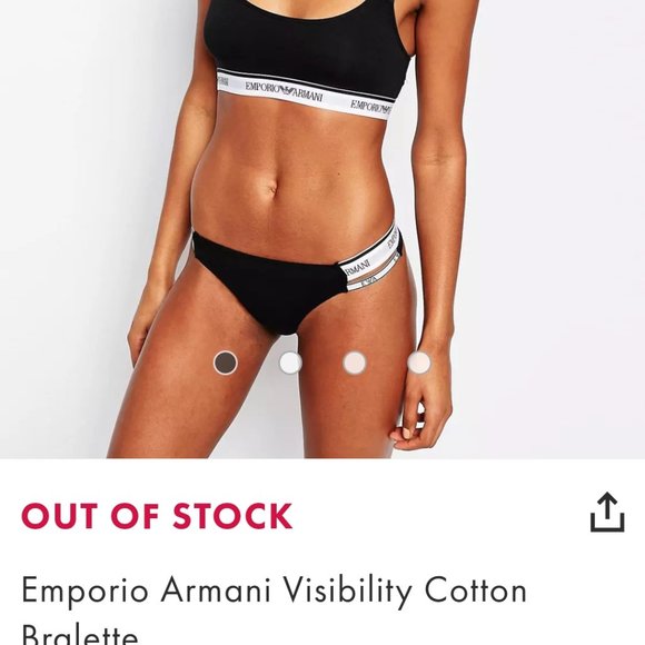 Emporio Armani Visibly Cotton Bralette *never worn* - Picture 7 of 8